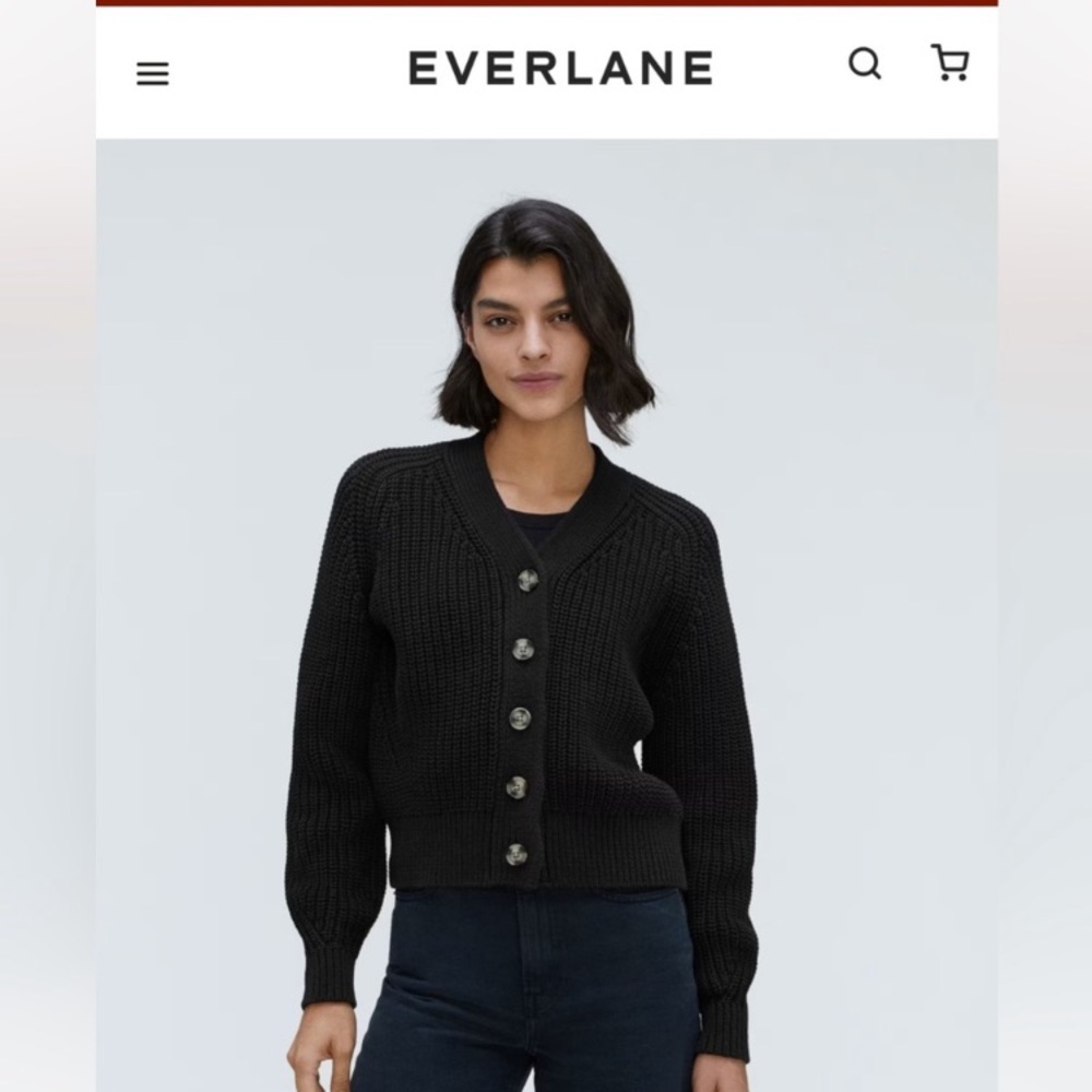 Everlane Textured Crop cardigan